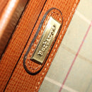 Burberrys Business Bag Leather Brown Gold Auth 165099-22