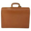 Burberrys Business Bag Leather Brown Gold Auth 165099-3