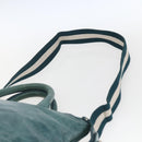 BALLY Hand Bag Leather 2way Green Silver Auth 165100-15
