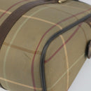 Burberrys Nova Check Hand Bag Canvas Beige Auth 165101-10