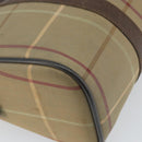 Burberrys Nova Check Hand Bag Canvas Beige Auth 165101-13