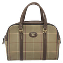 Burberrys Nova Check Hand Bag Canvas Beige Auth 165101-2