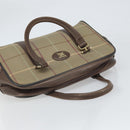 Burberrys Nova Check Hand Bag Canvas Beige Auth 165101-6