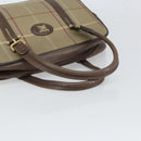 Burberrys Nova Check Hand Bag Canvas Beige Auth 165101-7