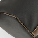 Dunhill Boston Bag PVC Brown Gold Auth 165102-14
