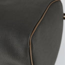 Dunhill Boston Bag PVC Brown Gold Auth 165102-15