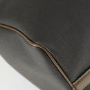 Dunhill Boston Bag PVC Brown Gold Auth 165102-16