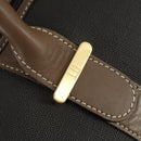 Dunhill Boston Bag PVC Brown Gold Auth 165102-10