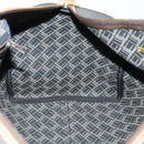 Dunhill Boston Bag PVC Brown Gold Auth 165102-18