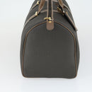 Dunhill Boston Bag PVC Brown Gold Auth 165102-4