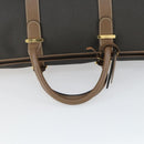 Dunhill Boston Bag PVC Brown Gold Auth 165102-7