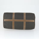 Dunhill Boston Bag PVC Brown Gold Auth 165102-5