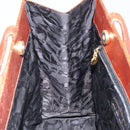 Salvatore Ferragamo Vala Tote Bag Leather Brown Gold Auth 165105-18