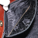 Salvatore Ferragamo Vala Tote Bag Leather Brown Gold Auth 165105-20