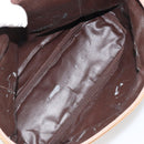 LOEWE Hand Bag Leather Beige Gold Auth 165106-12