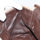 LOEWE Hand Bag Leather Beige Gold Auth 165106-20