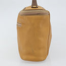 LOEWE Hand Bag Leather Beige Gold Auth 165106-3