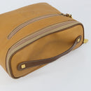 LOEWE Hand Bag Leather Beige Gold Auth 165106-6