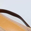 LOEWE Hand Bag Leather Beige Gold Auth 165106-8