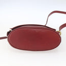 Coach Shoulder Bag Leather Red Gold Auth 165111-9