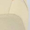 GUCCI Vanity Cosmetic Pouch Leather White 039 1705 0710 Auth 165112-12