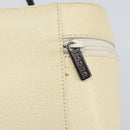 GUCCI Vanity Cosmetic Pouch Leather White 039 1705 0710 Auth 165112-14