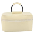 GUCCI Vanity Cosmetic Pouch Leather White 039 1705 0710 Auth 165112-2