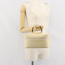 GUCCI Vanity Cosmetic Pouch Leather White 039 1705 0710 Auth 165112-20