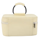 GUCCI Vanity Cosmetic Pouch Leather White 039 1705 0710 Auth 165112-3