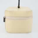 GUCCI Vanity Cosmetic Pouch Leather White 039 1705 0710 Auth 165112-4