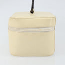 GUCCI Vanity Cosmetic Pouch Leather White 039 1705 0710 Auth 165112-5