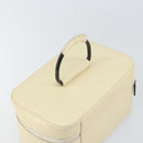 GUCCI Vanity Cosmetic Pouch Leather White 039 1705 0710 Auth 165112-6