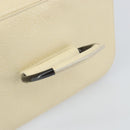 GUCCI Vanity Cosmetic Pouch Leather White 039 1705 0710 Auth 165112-7