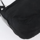 PRADA Schoudertas Nylon Zwart Zilver Auth 165115-14