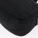 PRADA Shoulder Bag Nylon Black Silver Auth 165115-17