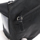 PRADA Shoulder Bag Nylon Black Silver Auth 165115-19