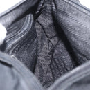 PRADA Shoulder Bag Nylon Black Silver Auth 165115-21