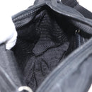 PRADA Shoulder Bag Nylon Black Silver Auth 165115-22