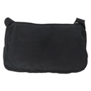 PRADA Shoulder Bag Nylon Black Silver Auth 165115-2