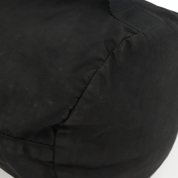 PRADA Purse Shoulder Bag Nylon Black Silver Auth 165116