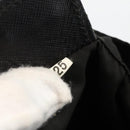 PRADA Purse Shoulder Bag Nylon Black Silver Auth 165116-12