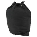PRADA Purse Shoulder Bag Nylon Black Silver Auth 165116-2