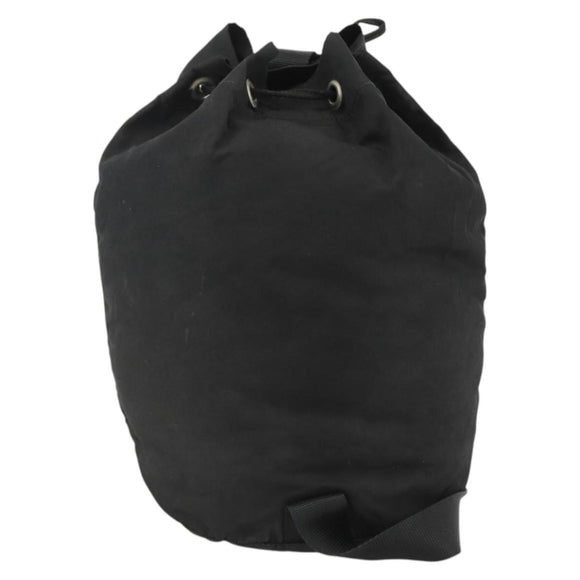 PRADA Purse Shoulder Bag Nylon Black Silver Auth 165116