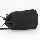 PRADA Purse Shoulder Bag Nylon Black Silver Auth 165116-3
