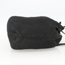 PRADA Purse Shoulder Bag Nylon Black Silver Auth 165116-4