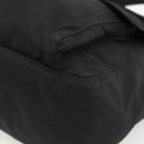 PRADA Shoulder Bag Nylon Black Silver Auth 165117-15
