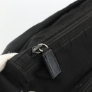 PRADA Shoulder Bag Nylon Black Silver Auth 165117-9