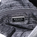 PRADA Shoulder Bag Nylon Black Silver Auth 165117-23