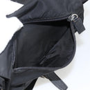 PRADA Shoulder Bag Nylon Black Silver Auth 165117-29