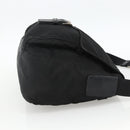 PRADA Shoulder Bag Nylon Black Silver Auth 165117-4